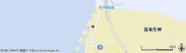 石川県志賀町（羽咋郡）富来生神（ヘ）周辺の地図