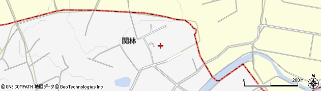 福島県白河市東下野出島関下周辺の地図