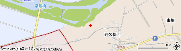 福島県中島村（西白河郡）吉岡（欠ノ上山）周辺の地図