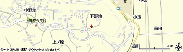福島県いわき市小川町西小川（下野地）周辺の地図