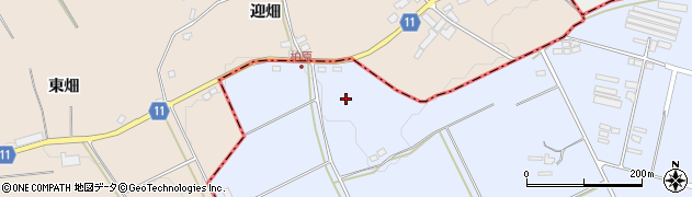 福島県白河市東上野出島（柏原）周辺の地図
