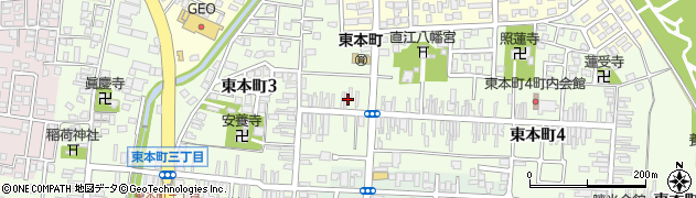 新潟県上越市東本町周辺の地図