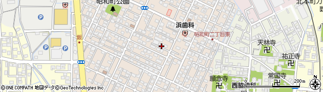 新潟県上越市昭和町周辺の地図