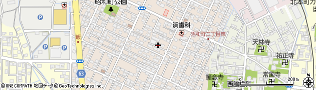 新潟県上越市昭和町周辺の地図