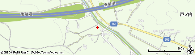 福島県いわき市四倉町玉山原田内周辺の地図