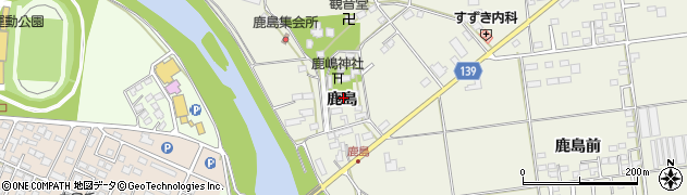 福島県白河市大（鹿島）周辺の地図