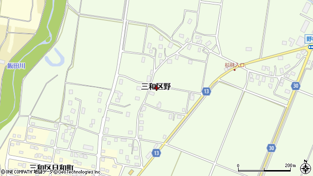 〒943-0225 新潟県上越市三和区野の地図