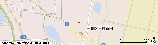 新潟県上越市三和区三村新田周辺の地図