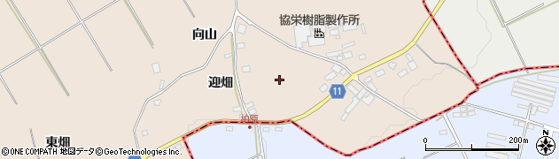 福島県中島村（西白河郡）吉岡（迎畑）周辺の地図