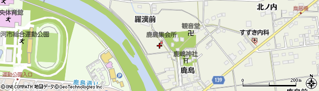 福島県白河市大鹿島39周辺の地図
