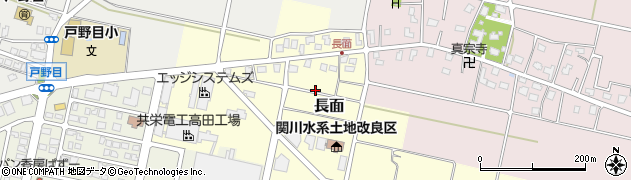 新潟県上越市長面周辺の地図