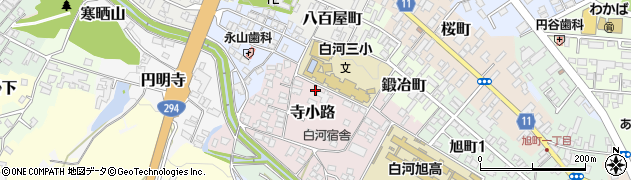 福島県白河市寺小路69周辺の地図