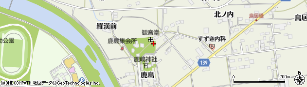 福島県白河市大鹿島1周辺の地図