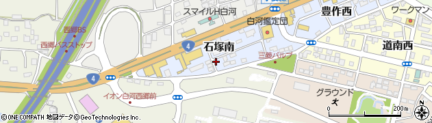 福島県西郷村（西白河郡）石塚南周辺の地図