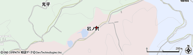 福島県いわき市小川町関場（岩ノ沢）周辺の地図