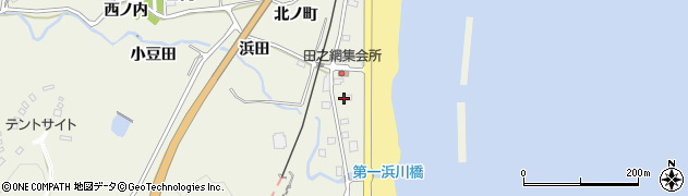 福島県いわき市久之浜町田之網（浜川）周辺の地図