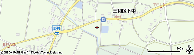 新潟県上越市三和区下中1952周辺の地図