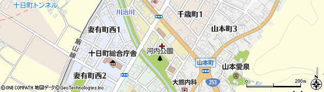 新潟県十日町市河内町周辺の地図