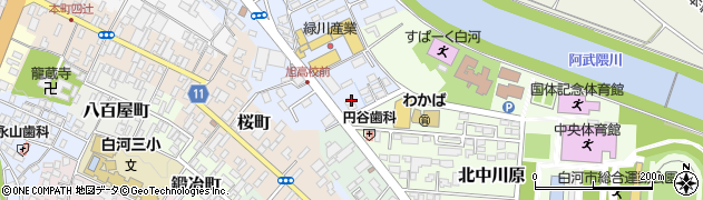 福島県白河市明戸185周辺の地図