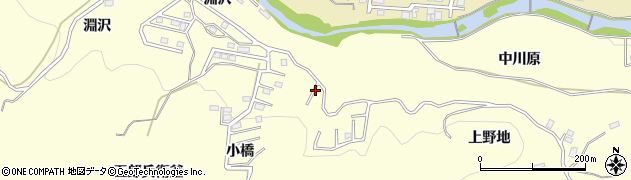 福島県いわき市小川町西小川（小橋）周辺の地図