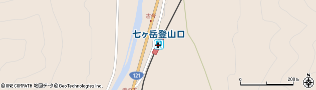 七ケ岳登山口駅周辺の地図