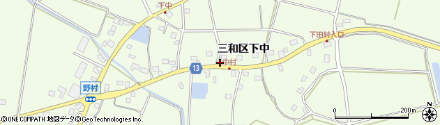 新潟県上越市三和区下中1463周辺の地図