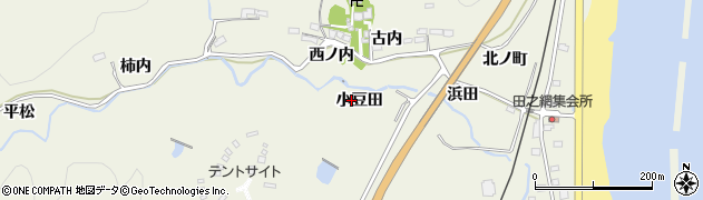 福島県いわき市久之浜町田之網（小豆田）周辺の地図