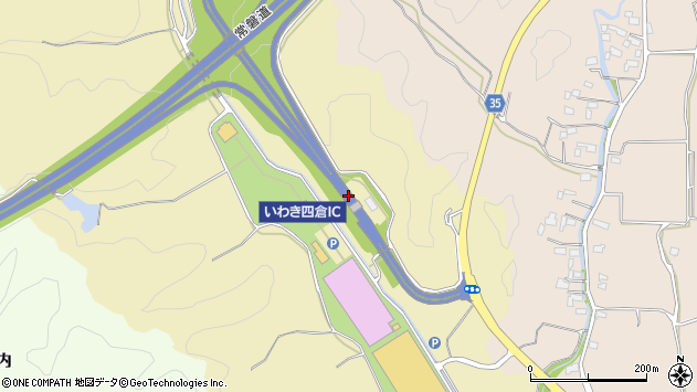 〒979-0215 福島県いわき市四倉町中島の地図