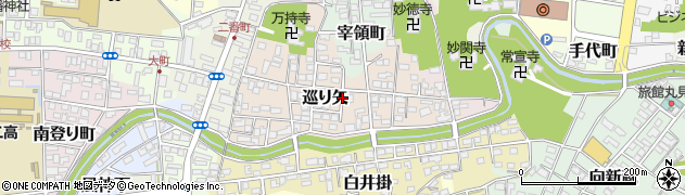 福島県白河市巡り矢周辺の地図
