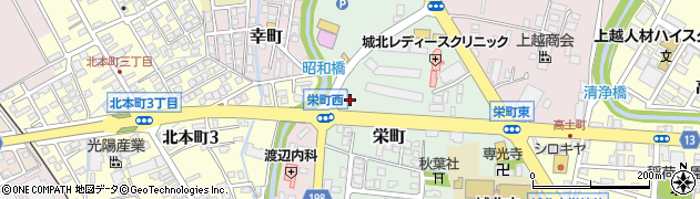 高田栄町郵便局周辺の地図