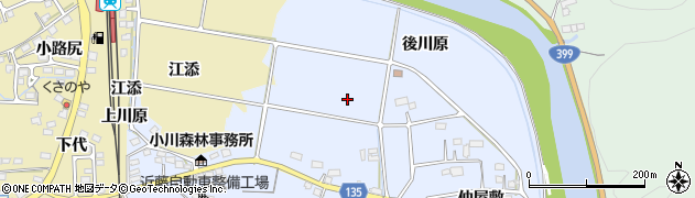 福島県いわき市小川町三島周辺の地図