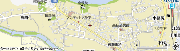 福島県いわき市小川町高萩（家ノ前）周辺の地図