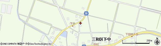 新潟県上越市三和区下中2020周辺の地図