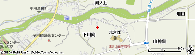 福島県西郷村（西白河郡）小田倉（下川向）周辺の地図