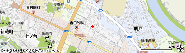 福島県白河市番士小路周辺の地図