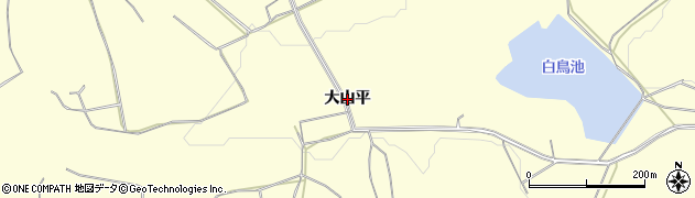 福島県石川町（石川郡）沢井（大山平）周辺の地図