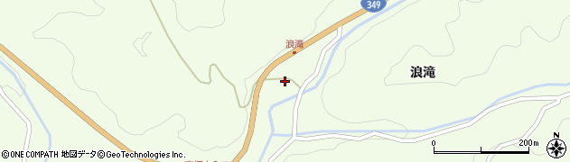 福島県石川郡古殿町山上浪滝周辺の地図