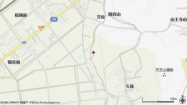 〒961-0051 福島県白河市大の地図