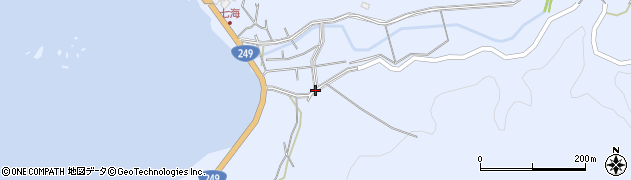 石川県羽咋郡志賀町富来七海ホ周辺の地図