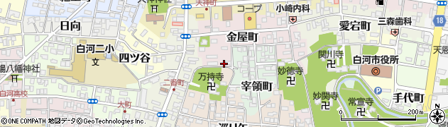 福島県白河市金屋町62周辺の地図