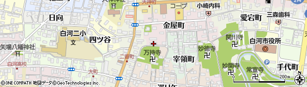 福島県白河市金屋町61周辺の地図