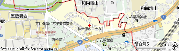 福島県西郷村（西白河郡）屋敷裏東周辺の地図