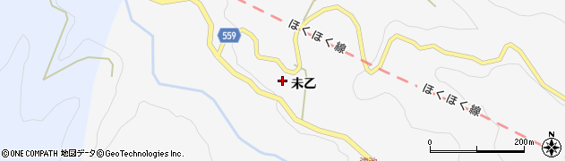 新潟県十日町市未（乙）周辺の地図