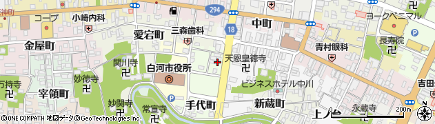 福島県白河市手代町8周辺の地図