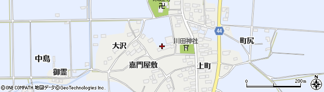 福島県中島村（西白河郡）川原田周辺の地図