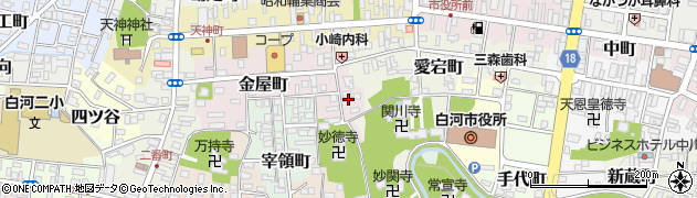 福島県白河市金屋町99周辺の地図