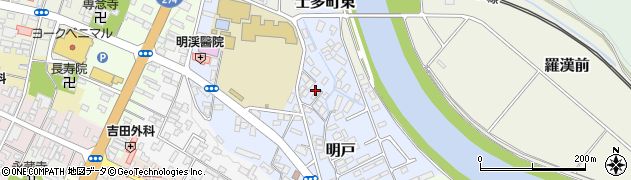 福島県白河市明戸119周辺の地図