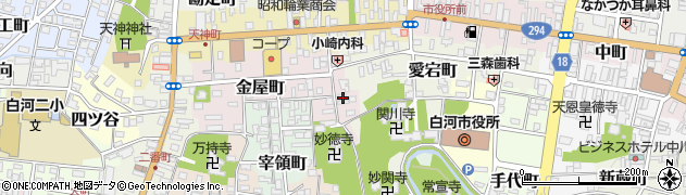 福島県白河市金屋町97周辺の地図