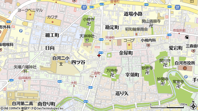 〒961-0947 福島県白河市一番町の地図