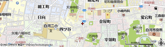 福島県白河市一番町周辺の地図